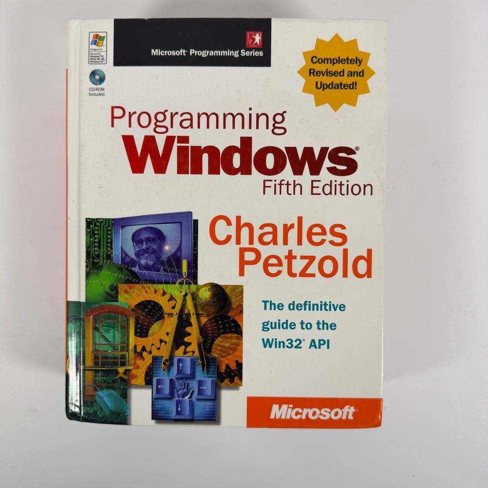 Programming Windows Fifth Edition Charles Petzold Win32 API Book with CD-ROM